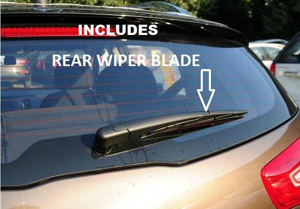 ABARTH 500 Hatchback 2015-2016 XtremeAuto® Front/Rear Screen Window Windscreen Replacement Wiper Blades Pair - Xtremeautoaccessories