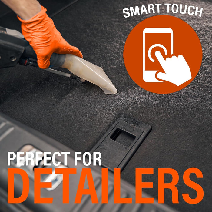 Xtremeauto Nitrile Gloves: Heavy-Duty Diamond Grip Disposable Gloves in Orange - Latex-Free, Powder-Free, and Extra Strong