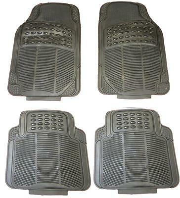AUDI A8/Q3/Q5/Q7 Waterproof BLACK Rubber Front/Rear Car Non-Slip Floor Mats - Xtremeautoaccessories