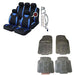 CARNABY BLUE CAR SEAT COVERS + RUBBER FLOOR MATS Peugeot 107 108 207 307 308 407 - Xtremeautoaccessories