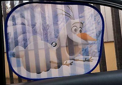 Disney Pixar Frozen Olaf Side Car Sun shade X2 UV Protection for Children 36x44 - Xtremeautoaccessories