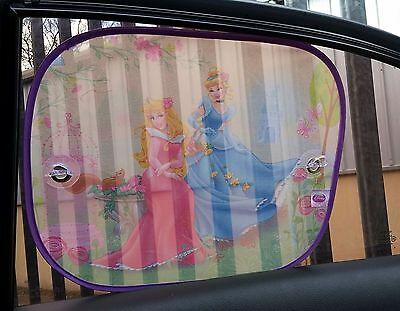 Disney Cinderella Side Car Sun shade X2 UV Protection for Children - Xtremeautoaccessories
