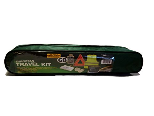 XtremeAuto® European Travel Safety Kit - Replacement Bulbs, First Aid Kit, etc.