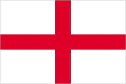 XtemeAuto® Magnetic Rectangle St George Cross Flag Badge Plate For Travelling - 110 x 60mm