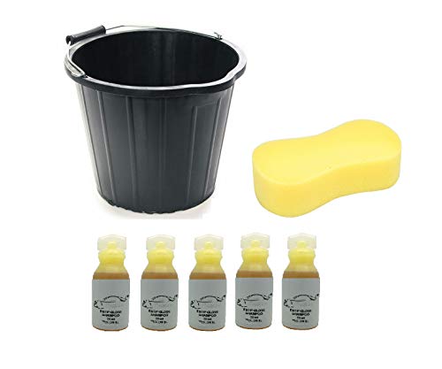 Xtremeauto Car/Van/Motorbike/Caravan 7 Piece Detailing Cleaning Wash Clean Kit - 15 Litre Bucket Washing Shampoo & Jumbo Sponge
