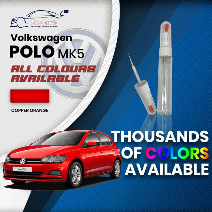 VW Volkswagen Polo MK5 2009 Colours Stone Chip Scratch NEEDLE Touch Up Paint - Xtremeautoaccessories