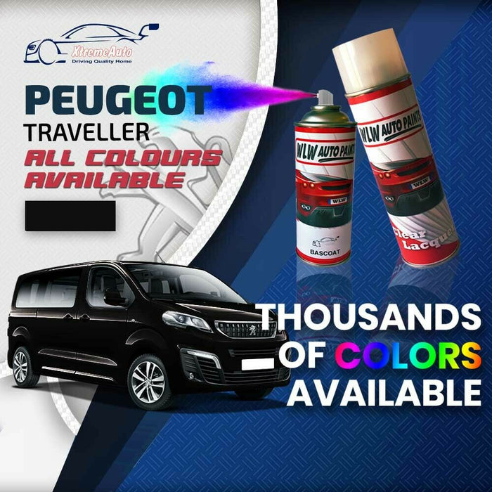 Peugeot Traveller 2016 - Premium Stone Chip Aerosol Spray Paint All Colours