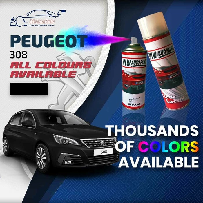 Peugeot 308 2013 - Present Premium Stone Chip Aerosol Spray Paint All Colours