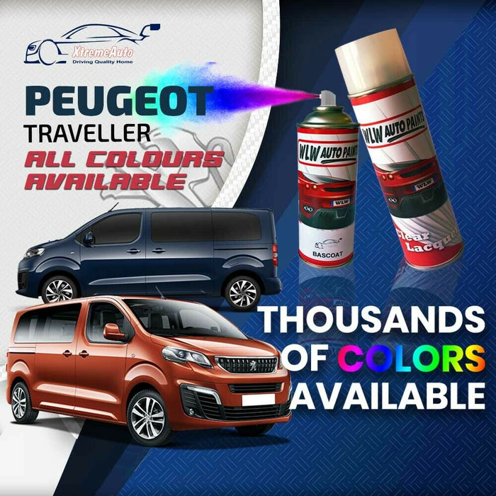 Peugeot Traveller 2016 - Premium Stone Chip Aerosol Spray Paint All Colours