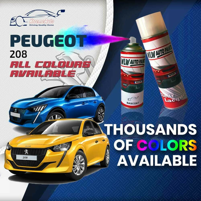 Peugeot 208 2019 - Present Premium Stone Chip Aerosol Spray Paint All Colours