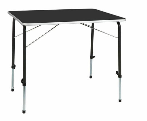 Crusader Adjustable Foldable Legs Compact Camping Table - 80cm x 60cm Durable - Xtremeautoaccessories