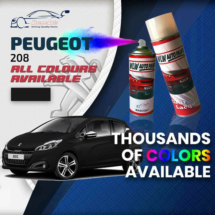 Peugeot 208 2012 - 2019 Premium Stone Chip Aerosol Spray Paint All Colours