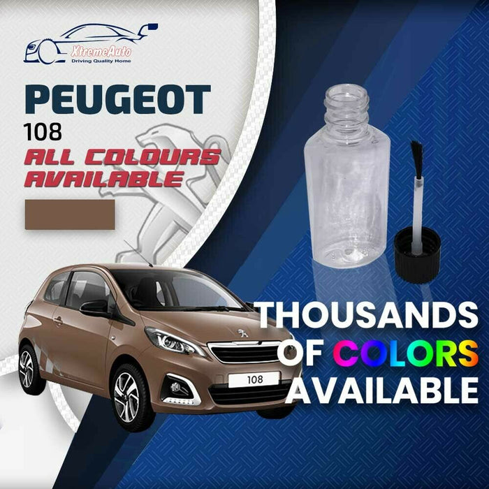 Peugeot 108 2014 - Present Premium Stone Chip Touch up Paint All Colours