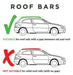 Cross Bars Roof Rack Aluminium Locking fits Rover Montego Estate 1984-1994 - Xtremeautoaccessories