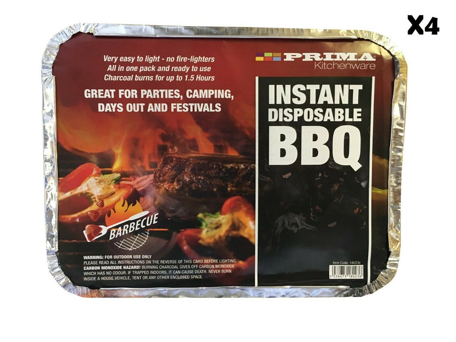 Disposable Instant BBQ Barbecue Charcoal Grill Outdoor Cooking Camping Festivals - Xtremeautoaccessories