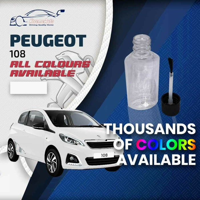 Peugeot 108 2014 - Present Premium Stone Chip Touch up Paint All Colours