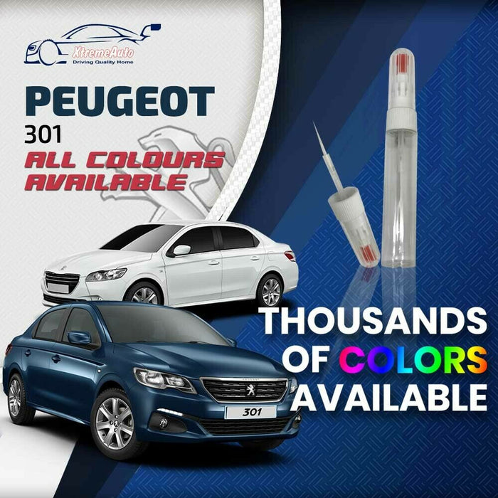 Peugeot 301 2012 - Present Premium Stone Chip Needle Touch up Paint All Colours