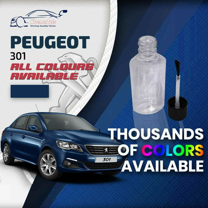 Peugeot 301 2012 - Present Premium Stone Chip Touch up Paint All Colours