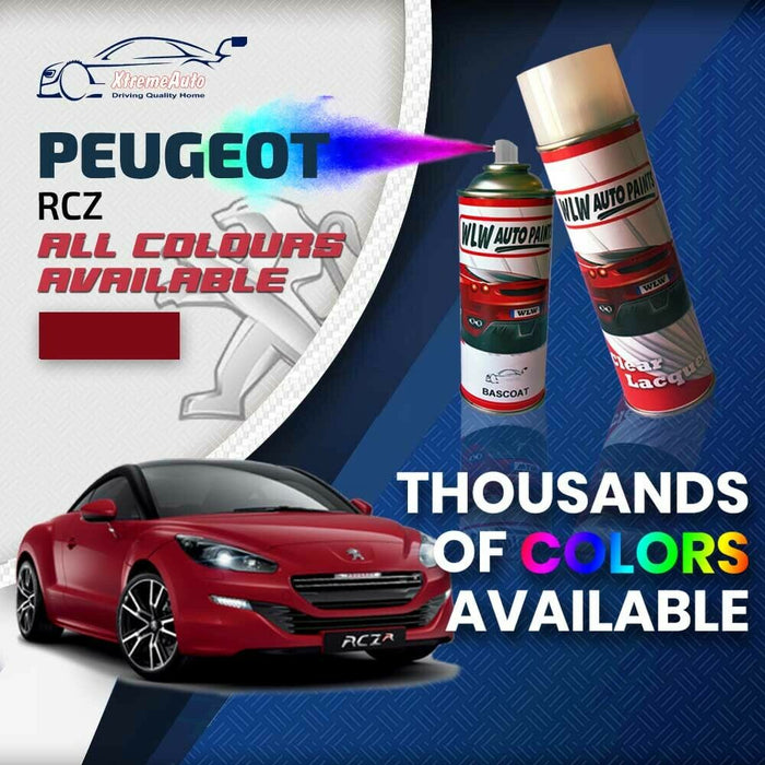 Peugeot RCZ 2009 - 2015 Premium Stone Chip Aerosol Spray Paint All Colours