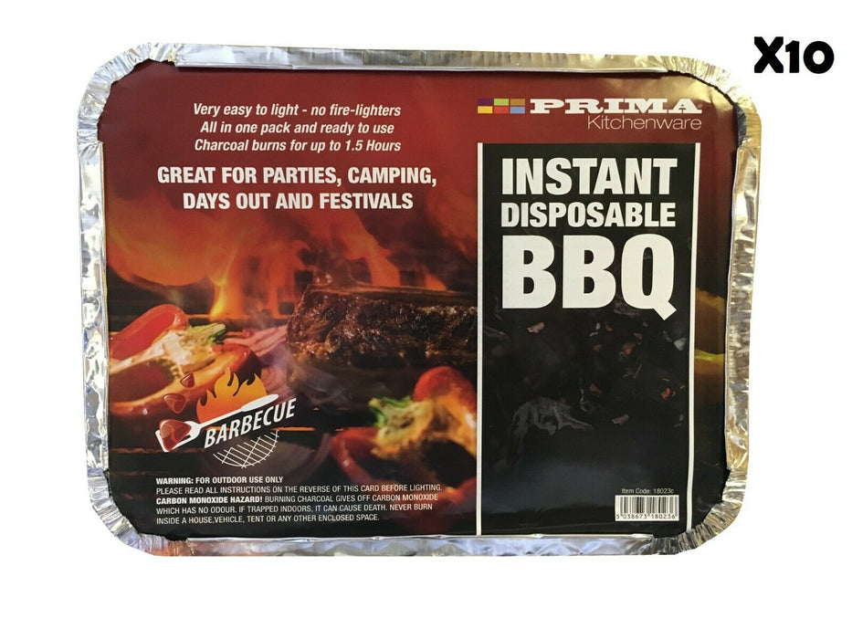 Disposable Instant BBQ Barbecue Charcoal Grill Outdoor Cooking Camping Festivals - Xtremeautoaccessories