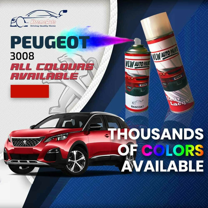 Peugeot 3008 2008 - Present Premium Stone Chip Aerosol Spray Paint All Colours