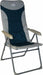 x2 Colonel Folding Lightweight Camping Chair Blue Silver Camping Outdoor - Xtremeautoaccessories