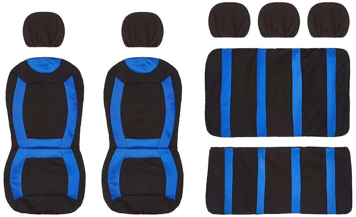 CARNABY BLUE CAR SEAT COVERS + RUBBER FLOOR MATS Hyundai i10 i20 i30 i40 Accent - Xtremeautoaccessories