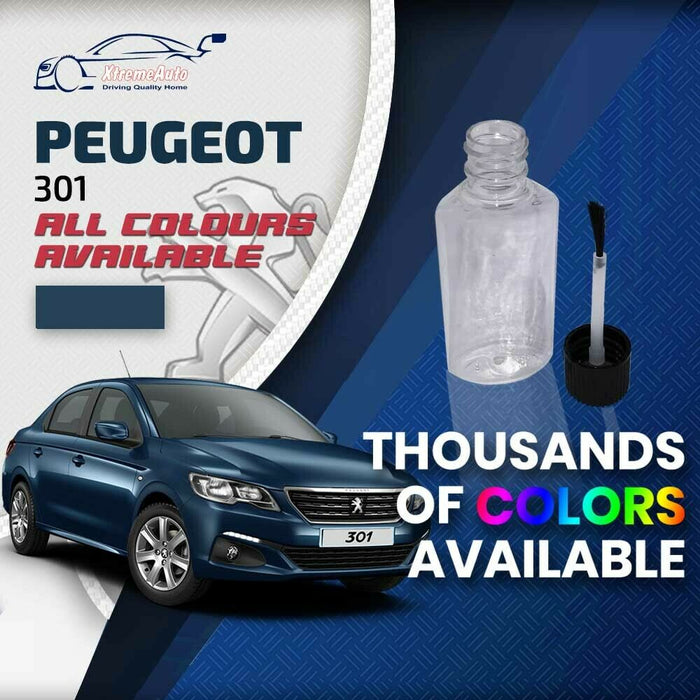 Peugeot 301 2012 - Present Premium Stone Chip Touch up Paint All Colours