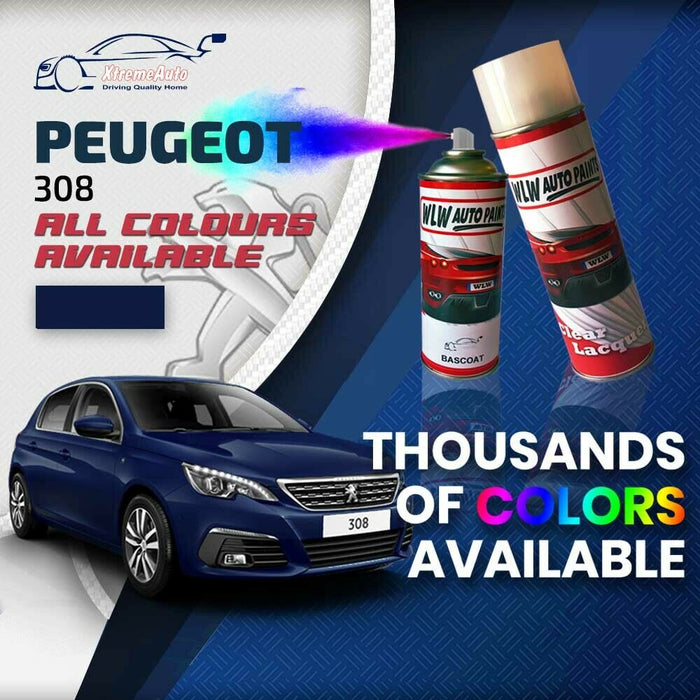 Peugeot 308 2013 - Present Premium Stone Chip Aerosol Spray Paint All Colours