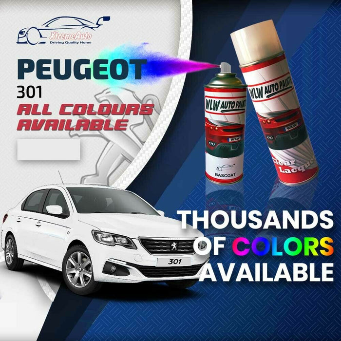 Peugeot 301 2012 - Present Premium Stone Chip Aerosol Spray Paint All Colours