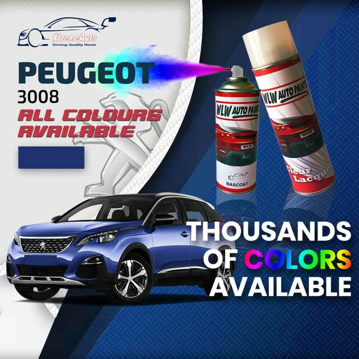 Peugeot 3008 2008 - Present Premium Stone Chip Aerosol Spray Paint All Colours