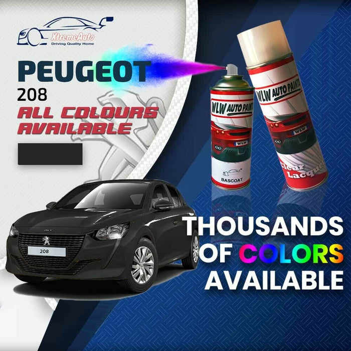 Peugeot 208 2019 - Present Premium Stone Chip Aerosol Spray Paint All Colours