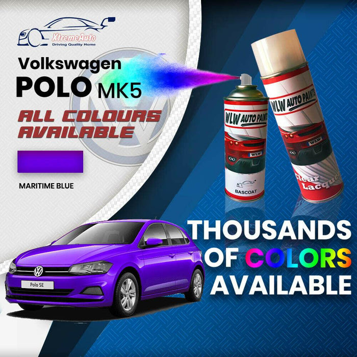 VW Volkswagen Polo MK5 2009 Colours Stone Chip Scratch Aerosol Spray Can Paint - Xtremeautoaccessories