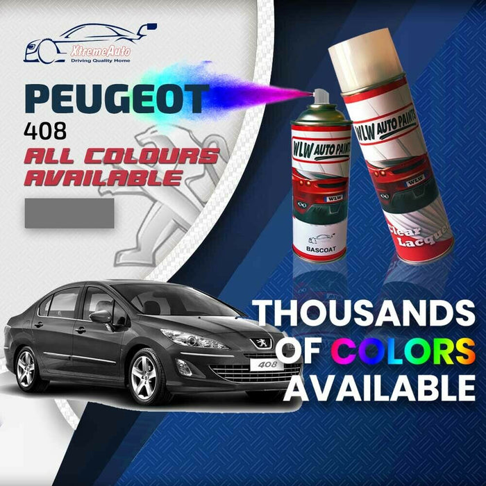 Peugeot 408 2010 - Present Premium Stone Chip Aerosol Spray Paint All Colours