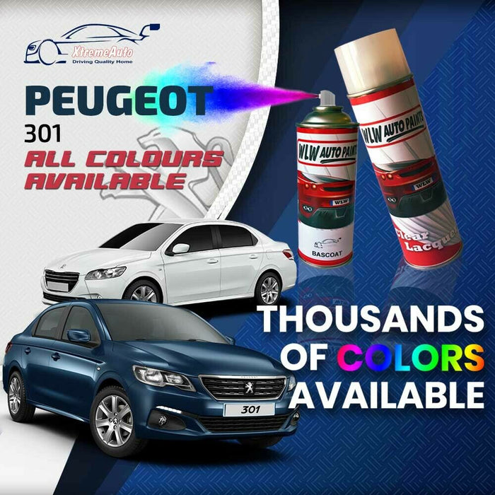 Peugeot 301 2012 - Present Premium Stone Chip Aerosol Spray Paint All Colours