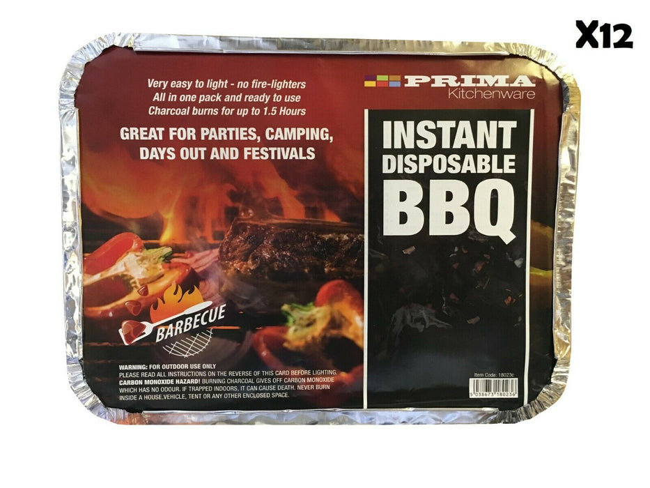 Disposable Instant BBQ Barbecue Charcoal Grill Outdoor Cooking Camping Festivals - Xtremeautoaccessories