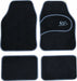 Grey RS Logo Seat Cover Set Includes Mats, Seat Belt Harness Pads Steering Cover - Xtremeautoaccessories