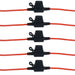 5 x In-line Mini Blade Fuse Holder Splash Proof 12V 20A Fuses Car High Quality - Xtremeautoaccessories
