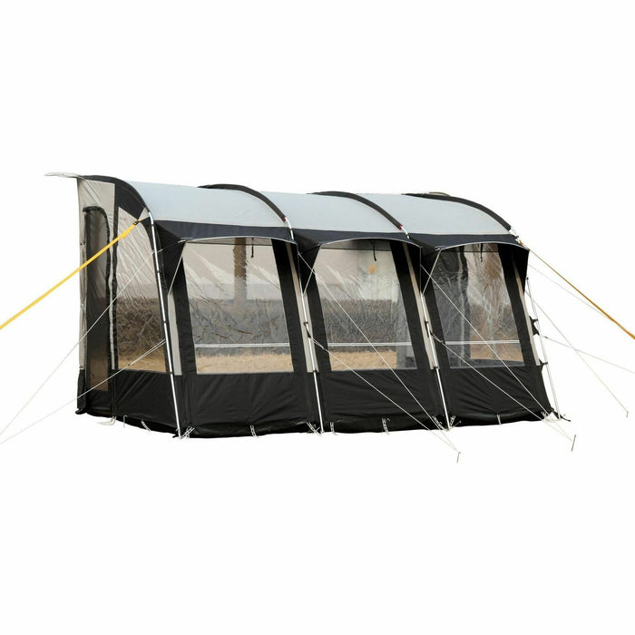 Royal Wessex 390 Lightweight Caravan Porch Awning - Black/Silver Durable EASY UP - Xtremeautoaccessories