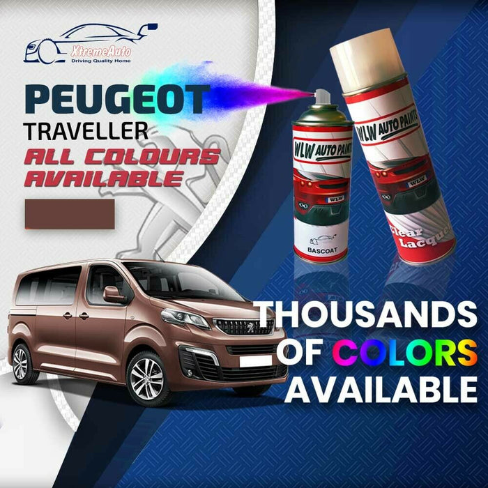 Peugeot Traveller 2016 - Premium Stone Chip Aerosol Spray Paint All Colours