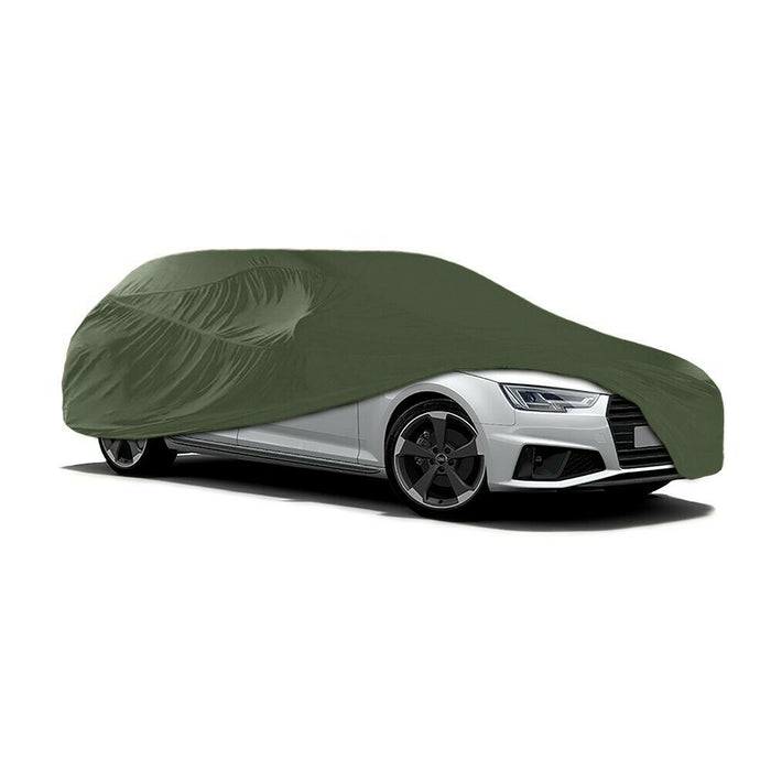 Soft Plush Prestige Green Indoor Car Cover - Extra Large 516 X 139 X 120Cm + Bag