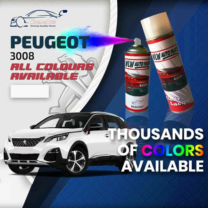 Peugeot 3008 2008 - Present Premium Stone Chip Aerosol Spray Paint All Colours