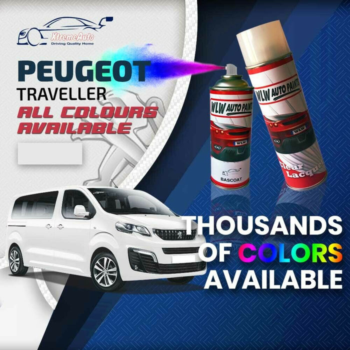 Peugeot Traveller 2016 - Premium Stone Chip Aerosol Spray Paint All Colours