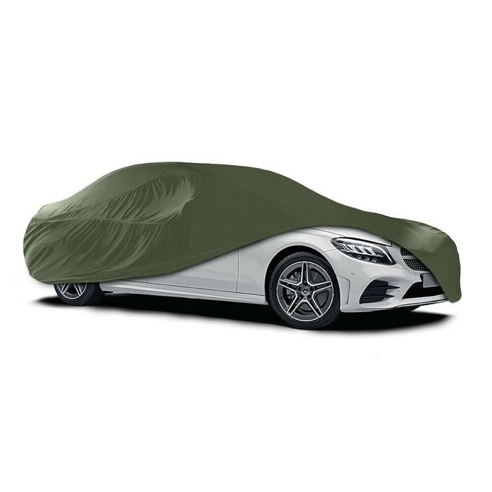 Soft Plush Stretch Prestige Green Indoor Car Cover Large 486 X 139 X 120Cm + Bag