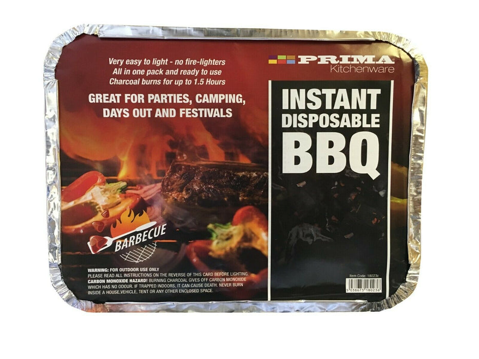 Disposable Instant BBQ Barbecue Charcoal Grill Outdoor Cooking Camping Festivals - Xtremeautoaccessories