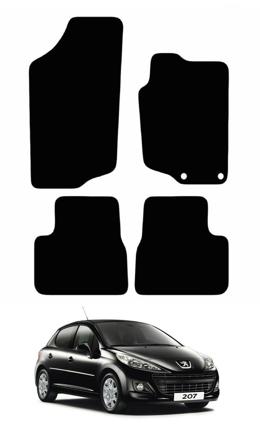 Tailored Fitted Premium Quality Car Floor Mats For Peugeot 207 2006> - Xtremeautoaccessories