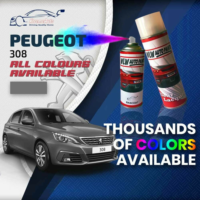 Peugeot 308 2013 - Present Premium Stone Chip Aerosol Spray Paint All Colours