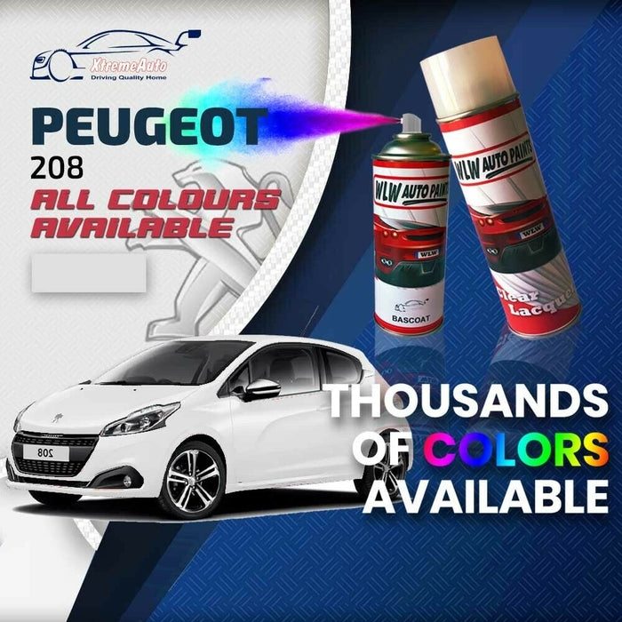 Peugeot 208 2012 - 2019 Premium Stone Chip Aerosol Spray Paint All Colours