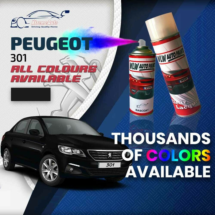 Peugeot 301 2012 - Present Premium Stone Chip Aerosol Spray Paint All Colours