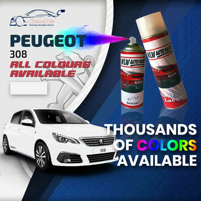 Peugeot 308 2013 - Present Premium Stone Chip Aerosol Spray Paint All Colours
